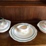 Alfred Meakin 1950s Harvest Bouquet Tableware Serving platters 2 Tureens and Gravy Boat Image 2