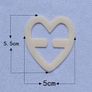 Brand New 2pcs Heart Shaped Invisible Bra Hooks Image 3