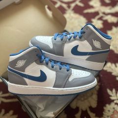 Nike Air Jordan 1 Mid Gs True Blue Cement