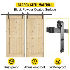 Sliding Barn Door Hardware Kit, 12FT