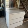 Ikea white 3 drawer chest Image 2