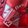 Red Shinny Leather Funky Hightops, size 40 Image 10
