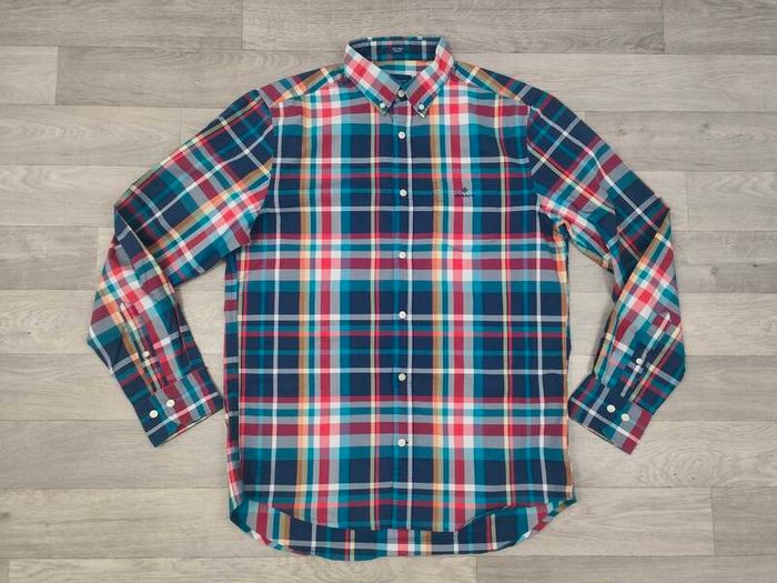 Gant Tech Prep Button Down Check Shirt Mens Medium