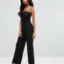 Women's Black Michelle Keegan Loves Lace Bandeau Jumpsuit size UK10 EU38 Perfect condition Postage included Image 2