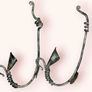 Vintage Pair Wrought Iron Wall Candle Sconces Image 8