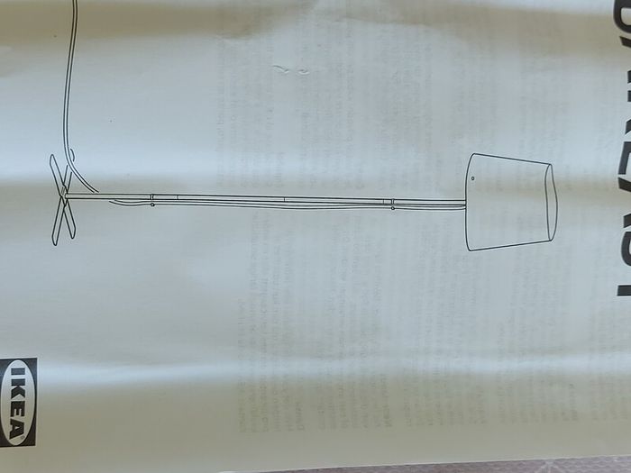 BARLAST 59 inch Floor Lamp, to be assembled, in a neat compact Box, new, never used