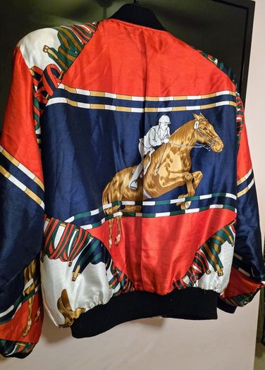 Vintage Glatt fashion Horse bomber jacket size xl