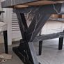 Oak Wood Dining Table Image 2