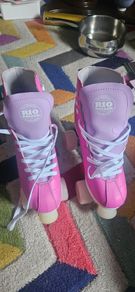 Rio Roller Skates Size 9 + Helmet, Bag & 2 Pad Sets (Never Worn)