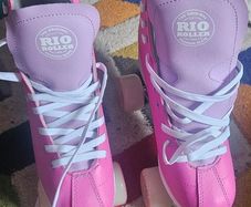 Rio Roller Skates Size 9 + Helmet, Bag & 2 Pad Sets (Never Worn)
