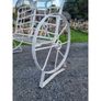 Cart Wheel Bench White KAS1357 Image 2