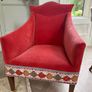 Restored vintage armchair in Colefax & fowler Image 3