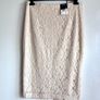 F&F Cream Lace Pencil Skirt UK 14 | Knee Length | New With Tags Image 3
