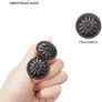 16Pcs Black Cabinet Door Handle, Round Drawer Knobs, Single Hole Cupboard Handle, Mushroom Drawer Handle 30MM Aluminum Alloy Flower Pattern Handle with Screws (FREE POSTAGE) Image 3