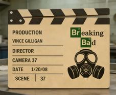Breaking Bad display scene clap board