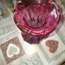 Large Mid-Century Chribska Glass-works Cranberry Art Glass Vase designed by Josef Hospodka postage available or collection Image 2