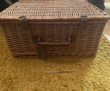 Large Picnic Hamper / Storage Basket