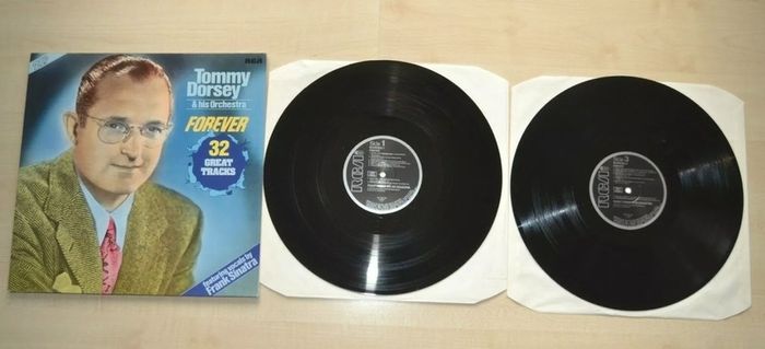 Tom Dorsey & His Orchestra, Forever-32 Great Tracks, & Frank Sinatra, RCA , 1982 Double LP Vinyl
