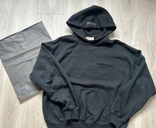 Essentials fear of god black hoodie