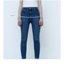 Fab Zara Indigo Soft Cropped Trousers   Size XL  UK 14 Image 8