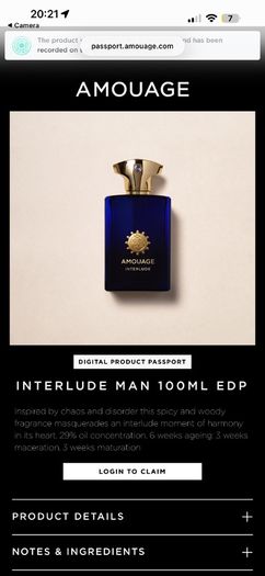 Amouage Interlude Man 100ml