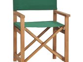 Directors Chair Solid Teak Wood Green