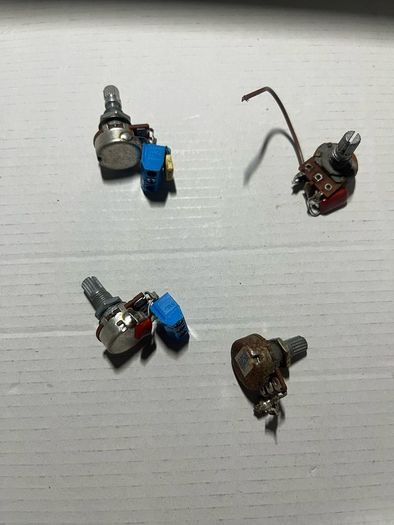 Electric Guitar acoustic various parts fender Stratocaster telecaster squier Ibanez esp Gibson  Jackson emg active cable Potentiometer A 500 K B 500 K volume tone switch socket 2 way mini toggle switch craft input jack neck plate nut saddle tuners machine