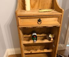 pine wine rack cabinet
