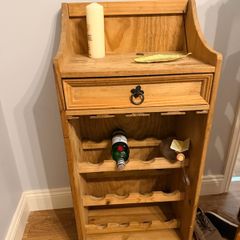 pine wine rack cabinet