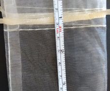 cream organza bags