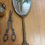 1. Antique Victorian Style Plated Grape Shears / Scissors 2. Antique Victorian hand mirror (broken) Open to offers Image 4