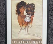 1973 Pirelli Calendar - February Art Framed - 54cm x 73cm