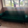 Gorgeous emerald green velvet sofa! Image 2
