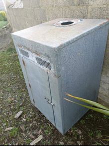 Galvanised boiler house