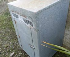 Galvanised boiler house