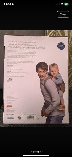 Stokke front and back baby carrier