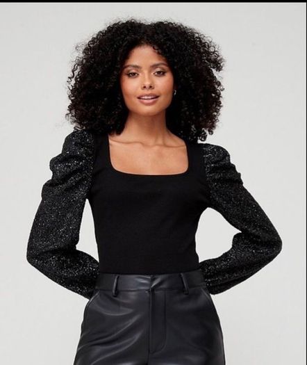 Black sparkly Top