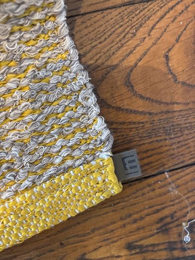 70 by 100 cm polyester rug woven textured finish