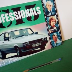 Ford Capri The Professionals tin sign classic 70s TV car memorabilia tin metal sign