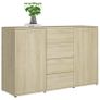 Sideboard Sonoma Oak 120x35,5x75 cm Chipboard Image 3