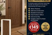 Deanta Walnut HP35 Solid Doors