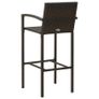 3 Piece Garden Bar Set Brown Image 10