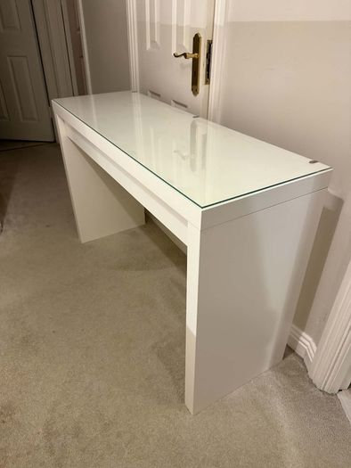 Ikea dressing table MALM, white, 120x41 cm