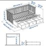 Ikea HEMNES Day-bed w 3 drawers/2 mattresses Image 6