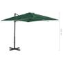 Cantilever Umbrella with Aluminium Pole Green 250x250 cm Image 2