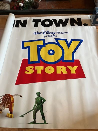 Toy Story Original Cinema Banner and Lobby Photos. Very Big. Rectangular