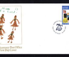 1985 Guernsey 75th Anniversary of Girl Guide Movement Commemorative Stamps Guernsey Post First Day Cover (FDC)