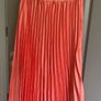 Womens Coral Pink Pleated Bandeau Midi Dress Image 3