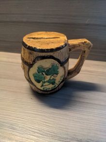 VINTAGE Beer Keg Good Luck Money Box