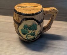 VINTAGE Beer Keg Good Luck Money Box